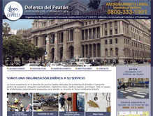 Tablet Screenshot of defensa-del-peaton.com